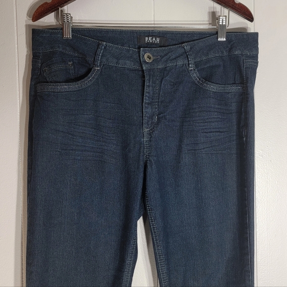 ❗️ 4/$25 Beau Dawson Bootcut High Rise Sequin Pocket Stretch Jeans Size 14 - Picture 3 of 8